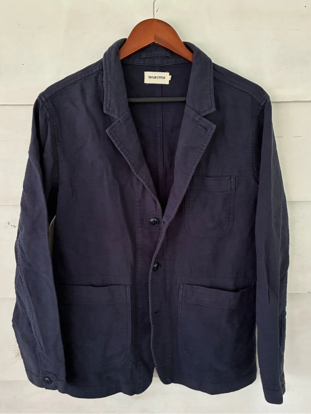 Taylor Stitch The Emerson Blazer In Navy Size 38/Small Huckberry